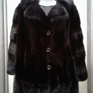 WOMEN REAL FUR WEDDING FORMAL JACKET COAT IVORY WHITE FUR SIZE M MEDIUM 6